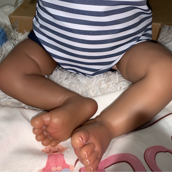 Reborn Baby Doll Boy 24” Bottle Diaper Birth Certificate Poseable - Picture 9 of 10